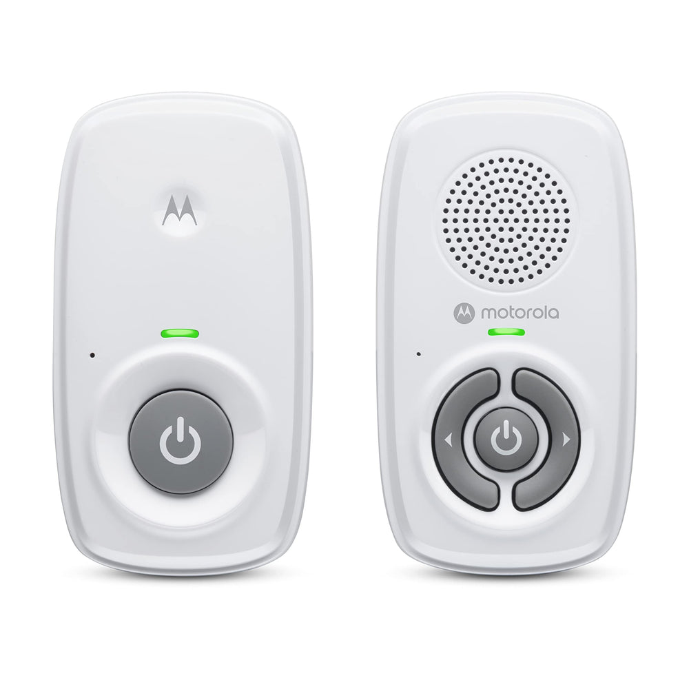 Motorola Nursery AM21 frente del monitor mostrando diseño compacto y claridad de controles