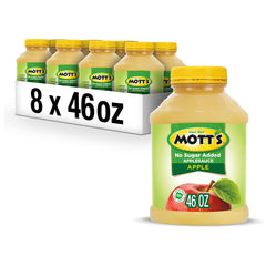 Mott's frasco 46 oz frente mostrando etiqueta clara y cantidad