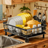 MOUKABAL front view of rack showing compact organization and quick drying