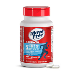 Move Free botella frontal mostrando envase y nombre, apoyo articular visible