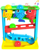 Move2Play front view showing colorful fish and buttons, encourages interactive play