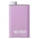 Mozi Wash frente de la botella mostrando etiqueta y beneficio de aroma duradero