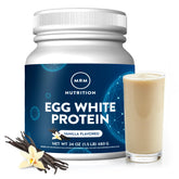 MRM proteína clara de huevo envase frontal mostrando branding y beneficio proteína limpia