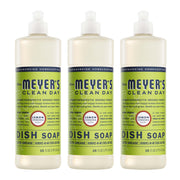 Mrs. Meyer's frente del empaque mostrando botella y beneficio limpieza eficaz