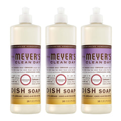 Mrs. MEYER'S frente del envase mostrando aroma y volumen útil