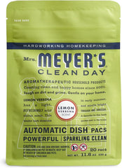 MRS. MEYER'S frente del paquete Lemon Verbena con aroma fresco
