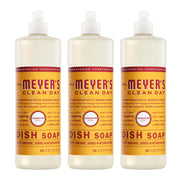 Mrs. MEYER'S botella frontal clementine muestra diseño y capacidad