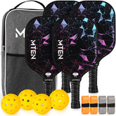 MTEN pala frontal del set mostrando diseño y ventajas de control