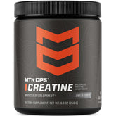 MTN OPS front packaging showing clean unflavored creatine benefit clarity