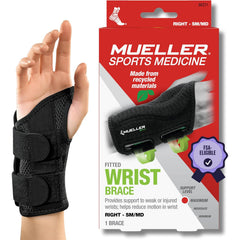 MUELLER imagen frontal de la férula mostrando soporte y ajuste