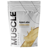 Muscle Defense front packaging shows tub and label, highlighting clear benefits