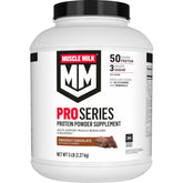 Muscle Milk envase frontal sabor Knockout Chocolate, aporte proteico claro