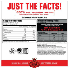 MuscleMeds CARNIVOR polvo textura cercana, detalle de mezcla rápida y sin grumos