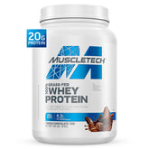 MuscleTech front packaging showing triple chocolate tub and label benefits