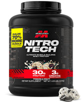 MuscleTech Nitro-Tech front packaging showing product and flavor benefits