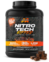 MuscleTech Nitro‑Tech Ripped front packaging showing product benefits