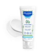 Mustela envase frontal mostrando la crema y facilidad de aplicación