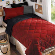 MUXHOMO front view comforter on bed showing neat fit and coordinated look