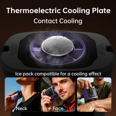MUXNW clip-on waist fan side profile highlighting reinforced clip durability