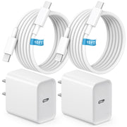 MYBEER cargador frontal doble mostrando puertos USB-C y beneficio de carga rápida