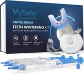 MySmile front packaging showing complete whitening kit and benefits