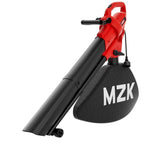 MZK soplador aspirador frontal mostrando diseño y potencia