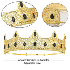 NA King Crown banda dorada completa de 35,4 pulgadas adaptable