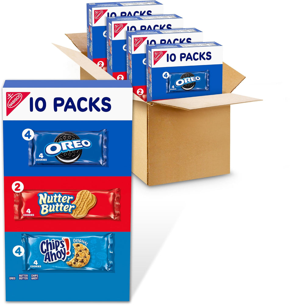Nabisco pack frontal mostrando variedad y conveniencia