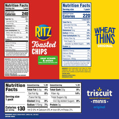 NABISCO RITZ toasted chips detalle mostrando textura y sabor crema agria