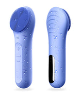 NågraCoola CLIE front view showing blue silicone brush and ergonomic handle for gentle cleansing