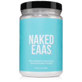 NAKED envase frontal del polvo EAAs mostrando diseño y cantidad