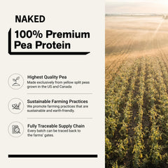 NAKED pea powder close-up texture highlighting fine isolate and mixability