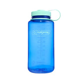 Nalgene botella cornflower vista frontal mostrando capacidad 32 oz y color vibrante