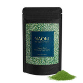 Naoki Matcha front tin showing brand and fresh packaging for easy storage