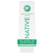 Native envase frontal 7 oz mostrando diseño y beneficio protección mineral