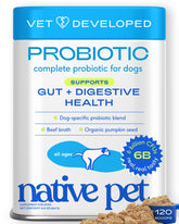 Native Pet front packaging showing product and quick benefit