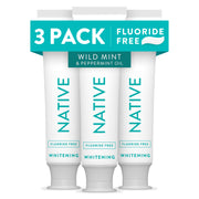 Native tubo frontal mostrando etiqueta y sabor Wild Mint refrescante