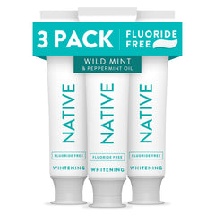 Native tubo frontal mostrando etiqueta y sabor Wild Mint refrescante