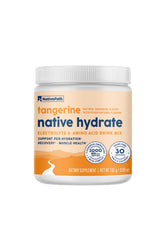 NativePath envase frontal mostrando 30 porciones y sabor mandarina