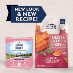 Natural Balance croquetas de salmón detalle de textura para digestión facilitada