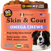 Natural Dog Company front packaging showing product benefits and count
