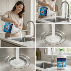 Natural Elements aplicación del gel en desagüe para control dirigido