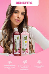 Natural Sant champú en uso sobre cabello en el lavabo limpiando suavemente