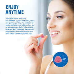 Natural Vitality gomitas en mano listas para consumir y promover calma