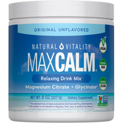 Natural Vitality envase frontal del MaxCalm mostrando etiqueta clara para identificación rápida
