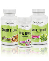 NaturalSlim front packaging showing the gut cleanse kit and clear instructions for convenience