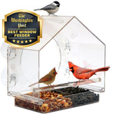 Nature Anywhere front view showing acrylic feeder and clear viewing hole benefits close observation