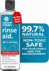Nature Clean vista frontal del envase y diseño claro, presenta confianza
