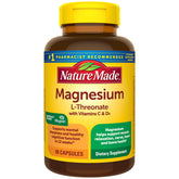 Nature Made bottle front view showing supplement branding and benefits