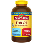 Nature Made fish oil front packaging showing bottle and brand for easy identification and quality